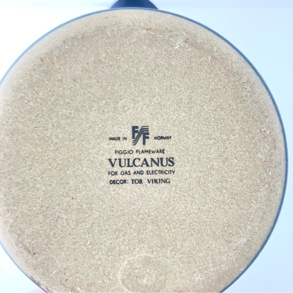 Figgjo Flameware VULCANUS Decor Tor Viking Dish Sauce Jar (Small) MCM - Picture 7 of 11